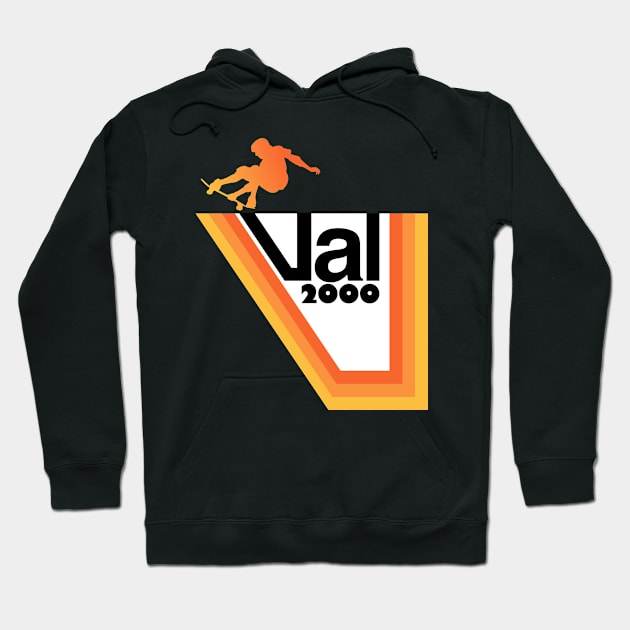 Val2000 Skateboards Hoodie by bobacks